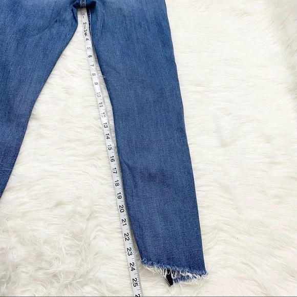 7 FOR ALL MANKIND Zipper Trim Denim Skinny Jean Ankle Pants - Picture 4 of 5